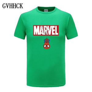 New Summer 3D Iron Spiderman T Shirt Men Marvel Avengers Men - manfastion