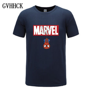 New Summer 3D Iron Spiderman T Shirt Men Marvel Avengers Men - manfastion