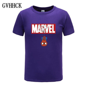 New Summer 3D Iron Spiderman T Shirt Men Marvel Avengers Men - manfastion