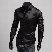 Load image into Gallery viewer, Hirigin Brand Men Tuxedo Dress Shirts Wedding Party Fancy - manfastion