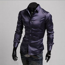 Load image into Gallery viewer, Hirigin Brand Men Tuxedo Dress Shirts Wedding Party Fancy - manfastion