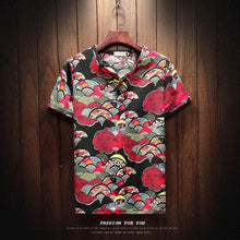 Load image into Gallery viewer, T Shirt Summer Thin Fabric Chinese Traditional Clothes Male Retro - manfastion