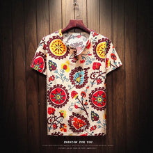 Load image into Gallery viewer, T Shirt Summer Thin Fabric Chinese Traditional Clothes Male Retro - manfastion