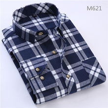 Load image into Gallery viewer, 2019 Spring Autumn Flannel Men Plaid Shirt Long Sleeve Men&#39;s Warm - manfastion