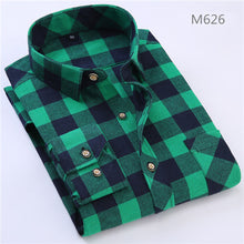 Load image into Gallery viewer, 2019 Spring Autumn Flannel Men Plaid Shirt Long Sleeve Men&#39;s Warm - manfastion