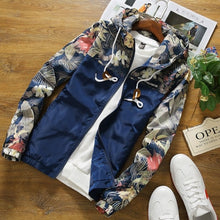 Load image into Gallery viewer, Floral Jacket 2019 Autumn Mens Hooded Jackets - manfastion