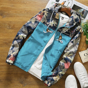 Floral Jacket 2019 Autumn Mens Hooded Jackets - manfastion