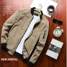 Load image into Gallery viewer, Spring New Men&#39;s Bomber Zipper Jacket - manfastion