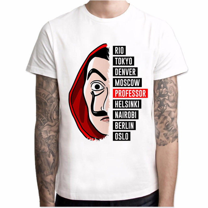 T shirt men Funny Design La Casa De Papel - manfastion