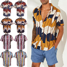 Load image into Gallery viewer, 2019 New Mens Short Sleeve Hawaiian Shirt Summer - manfastion